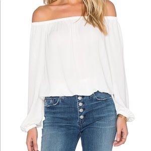 Ivory off shoulder top